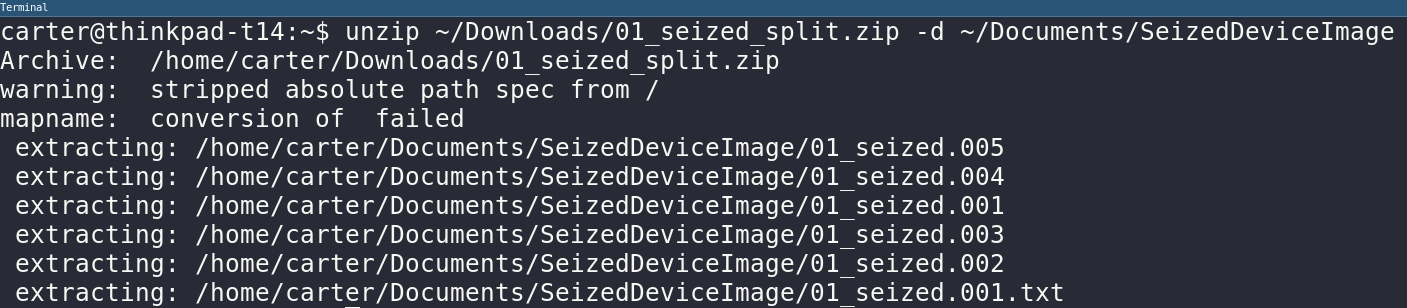 Unzip Files